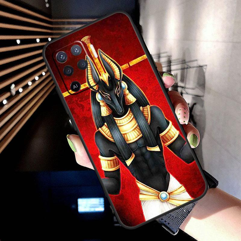 Egypt Nefertiti Anubis Ankh Case For Oppo A78 A98 A18 A38 A58 A60 A80 A40 A77 A57 A17 A74 A54 A94 A96 A76 A16 A15 A5 Pro