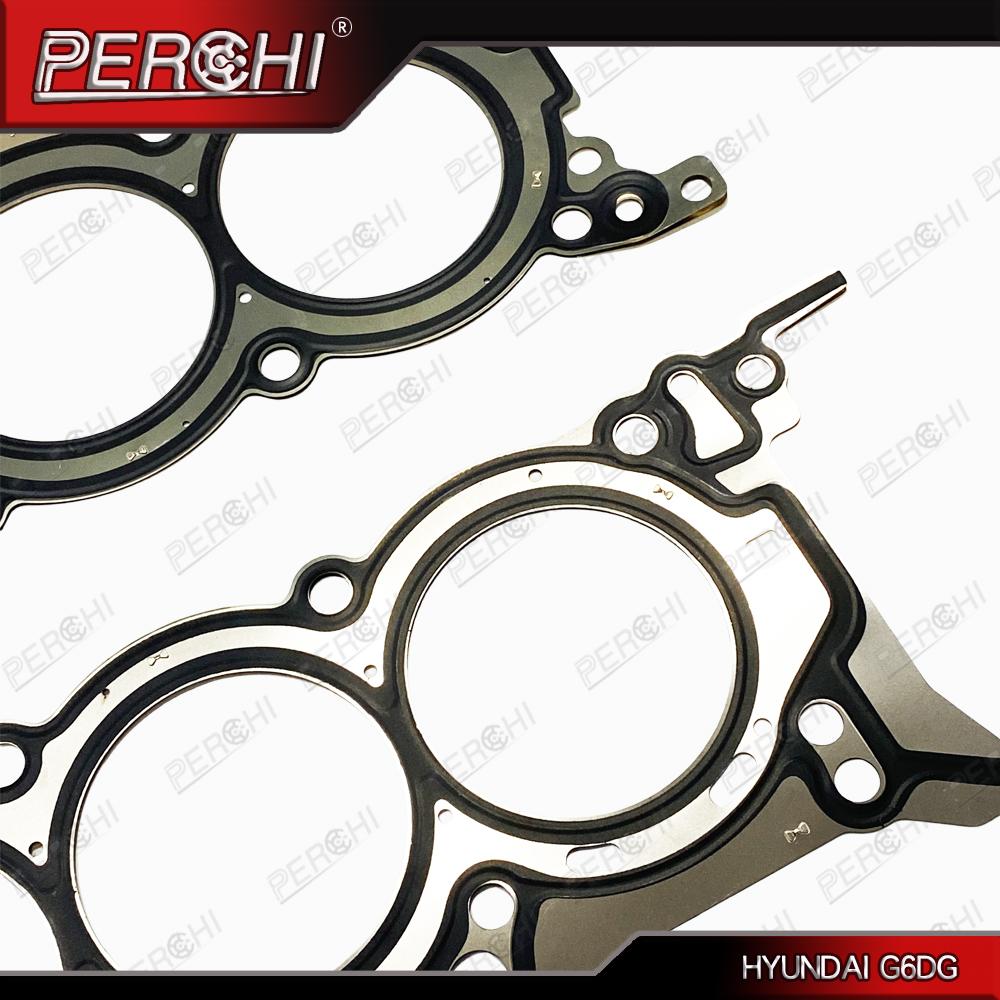2PCS for Hyundai CADENZA II (YG) GRANDEUR (IG) 3.0 GDI 2016- G6DG Engine Metal Cylinder Head Gasket 22311-3L100 22311-3L150