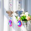 Hanging Sun Catchers With Crystals Glass Icicle Prisms Rhinestones Suncatcher Rainbow Maker Indoor Window Home Car Garden Decor