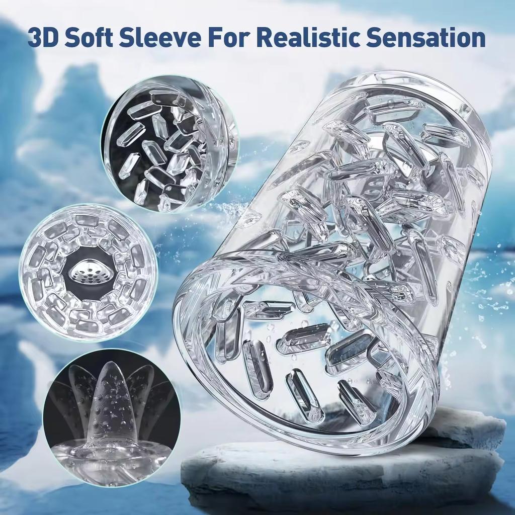 Automatic Telescopic Male Masturbator 7 Sucking Rotating Licking Mode LCD Vacuum Penis Pump Water SPA Pocket Pussy Adult Sex Toy