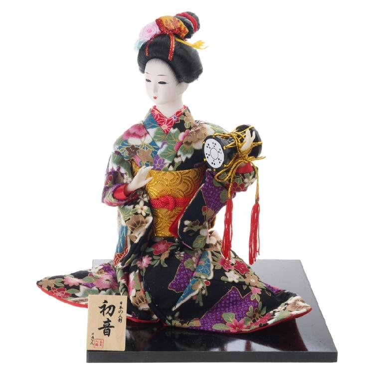 Einzigartiges 12-Zoll Japanisches Kimono Spielzeug Schreibtisch-Ornament Figur für Heimdekoration und Restaurant-Auslage