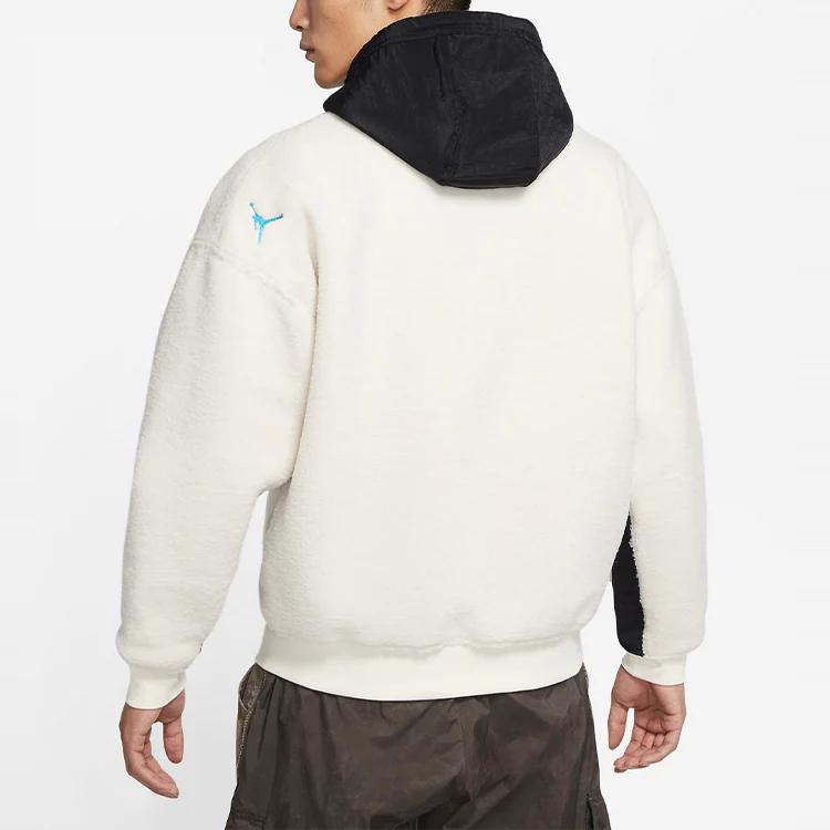Jordan 23 Engineered Fleece Color-Block Hooded Jacket Men Jackets Light-Ivory CT3555-110