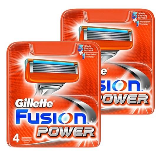

Сменная бритва Gillette Fusion Power (4 упаковки)Х 2 шт.