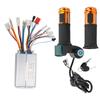 36V 48V 350W Universal Brushless Controller and Universal Number Lock Throttle Grip Set