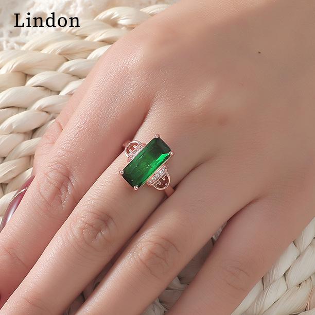 

Классическое кольцо Lindon из медного сплава с цирконием, женские ювелирные изделия, свадебный подарок для вечеринки