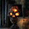 Halloween Gothic Skull Lamp Volcanic Stone Skull Lamp Skeleton Halloween Decorations Skeleton Halloween Desktop Decorations