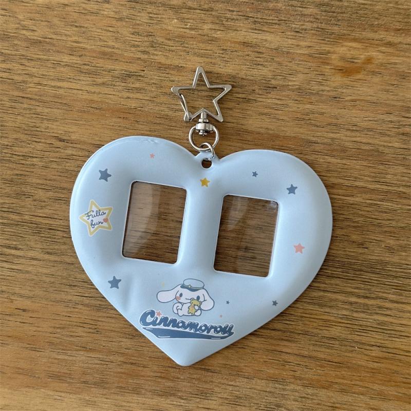 

1 шт. K-pop карточка, фото пары, защитные дисплейные рукава, Инс, девочка, сердце, любовь, держатель для карточек 1 дюйм, подвеска для сумки студента, подарок