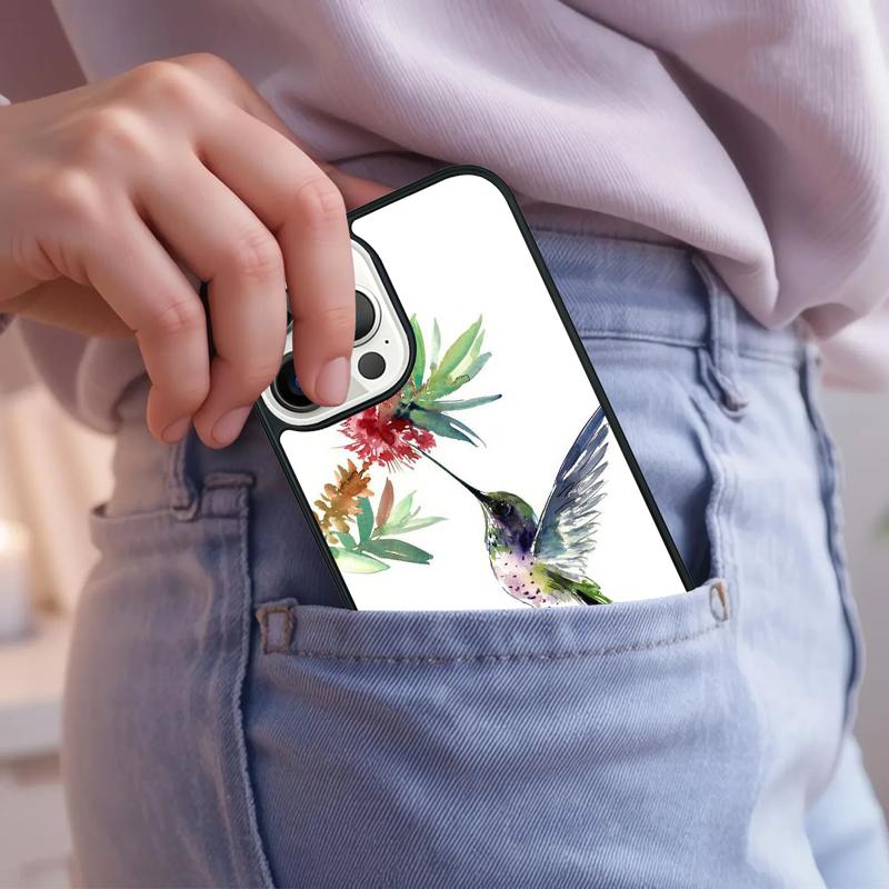 Hummingbird Phone Case For iPhone 17 Air 15 16e 14 13 Pro Max Coque 12 11 Pro Max PLUS cover