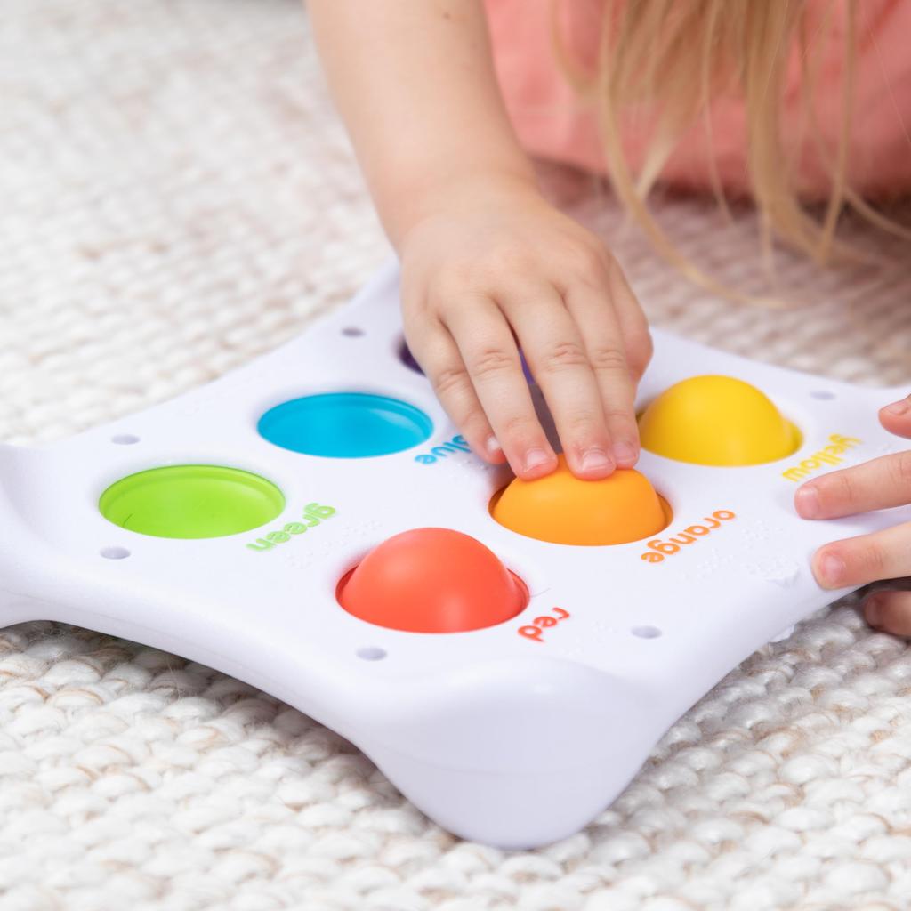 Fat Brain Toys Dimple Shape Fingertip Educational Squishy Toy Push Pop Genuine Product FA208-1