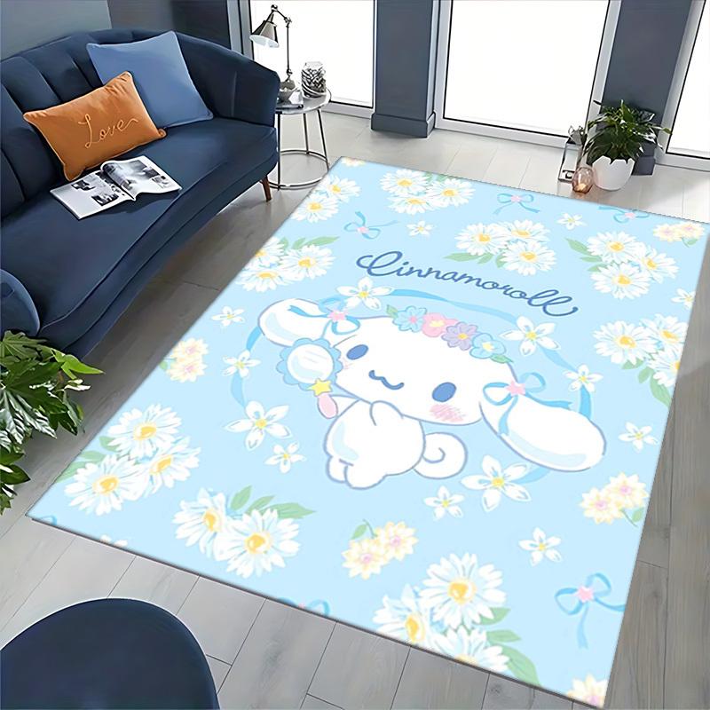 Cinnamoroll Anime Cartoon Design Chair Mat Non-Slip Carpet for Office Home Decoration Living Room Bedroom Game Room Dormitory.E051