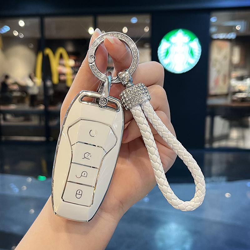 Fashion TPU Car Key Case Cover Shell Protector For BYD Atto 3 Song PRO Lied Han EV Max Yuan Plus Tang DM 2018 Qin Plus