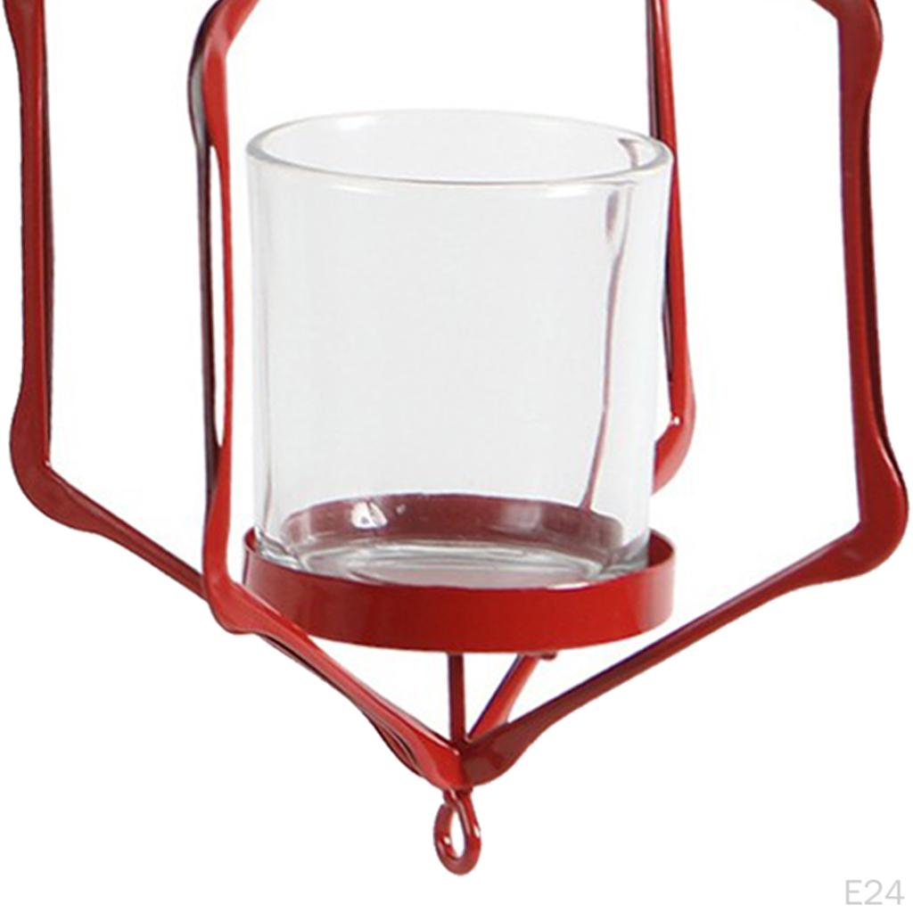 Wire Hollow Wedding Hanging Candle Holders Lantern Case