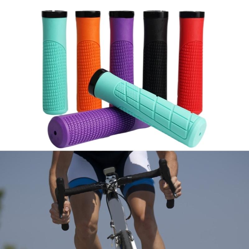 Single Locks on Locking Bicycles Handlebar Grip Nonslip Rubber Bicycles Handlebar Grip Cycling Accessories Enduring