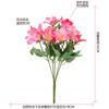 Simulation 5-Zweig 10 Köpfe Bunte Lilie Hochzeit Heimdekoration Simulation Narzissen-Orchideen-Dekoration Vase Requisiten Fotografie
