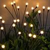 Solar Powered Garden Floor Lights, Star Burst Flickering Firefly Lights, Outdoor Courtyard Christmas Party Decorations