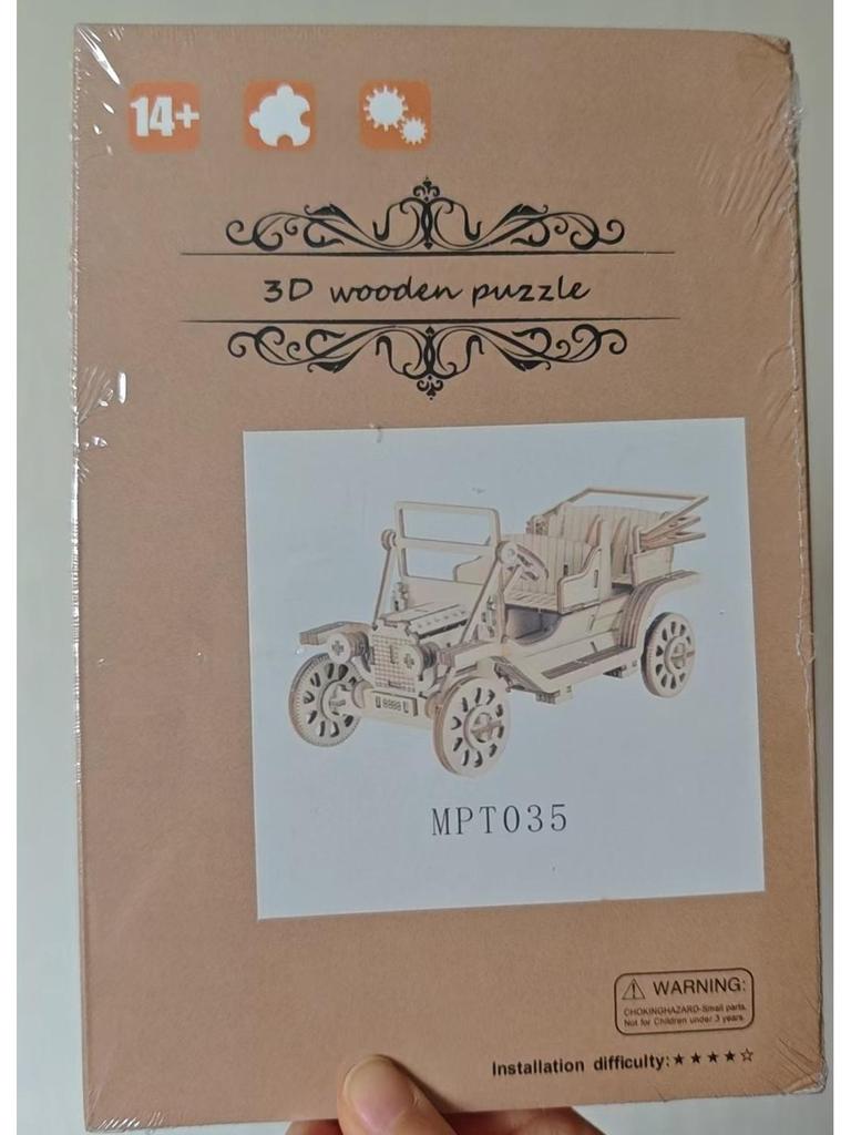 3D Wooden Puzzle: DIY Train, Carousel, Ferris Wheel, Pumpkin Carriage & Sailing Ship Models