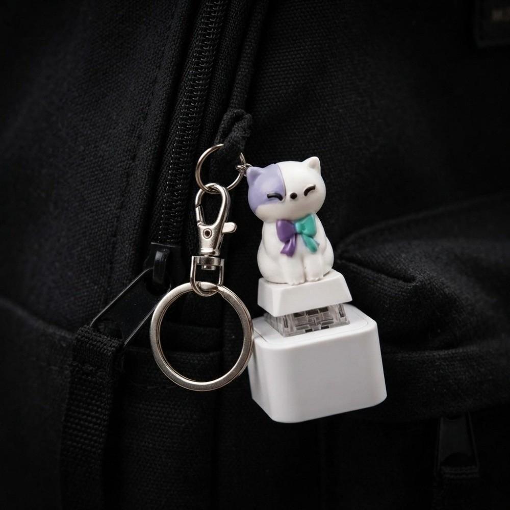 Sound-Effekt Schreien Ziege Schlüsselanhänger LED-Leuchtend Klingender Schlüsselring Fidget Knopf Spielzeug Schultasche