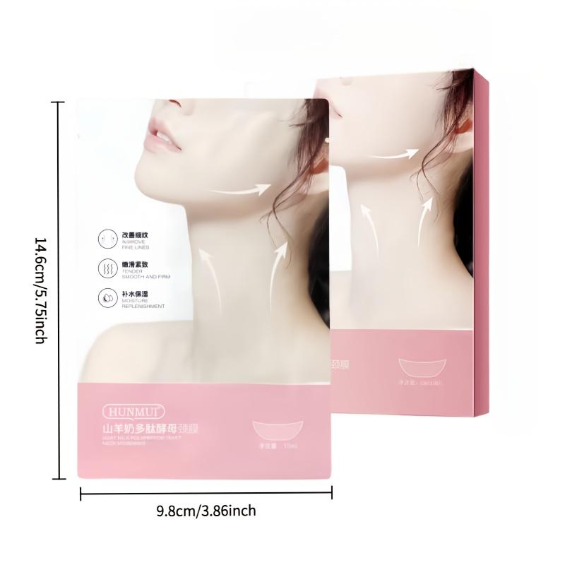 Goat Milk Neck Mask Anti-Wrinkle Firming Hydrating Care Small Iron Neck Patch Skin Tightening Treatment