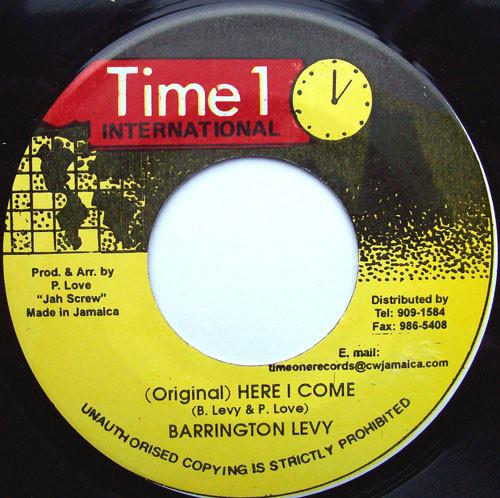 7inch Record BARRINGTON LEVY - Here I Come none Time 1 Internat 1995 Jamaica Reggae, Ska & Dub Used