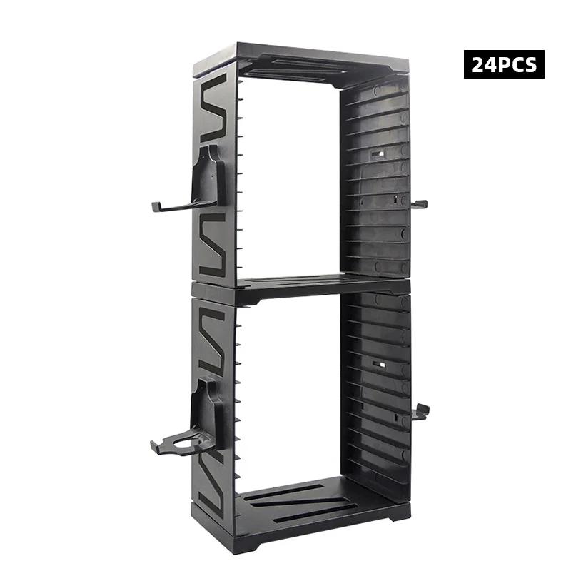 24/36PC Multifunctional Host Disc Double-layer Storage Box Holder For PS5/PS4 Switch Disc Shelf Xbox Series X Holder Accessories