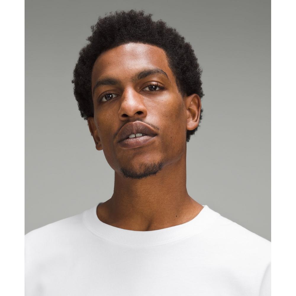 Lululemon Heavyweight Cotton Jersey Long Sleeve Shirt White