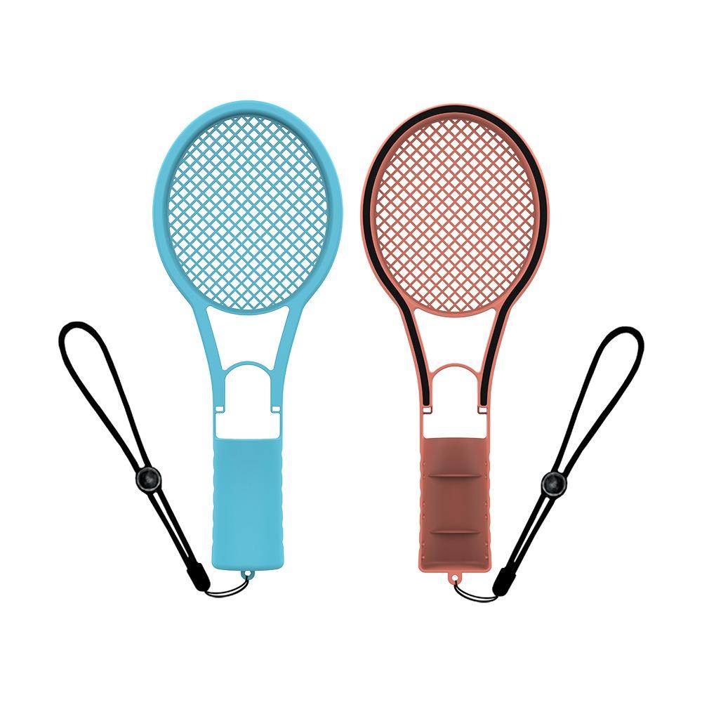 

2 шт. Ударопрочные держатели для рукояток Joy-Con, контроллеры-грипсы для Nintendo Switch 2, аксессуары для теннисной игры Orange+Blue