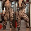 Plus Size Sexy Body Stockings Lingerie For Woman Jumpsuit Transparent Erotic Babydoll Teddies Bodysuit Nightclub Exotic Costumes