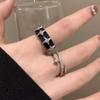 Bague Étoile Irrégulière Géométrique Argentée Esthétique Vintage Gothique Punk Pour Femmes Egirl Grunge Y2K Emo Bijoux Accessoires