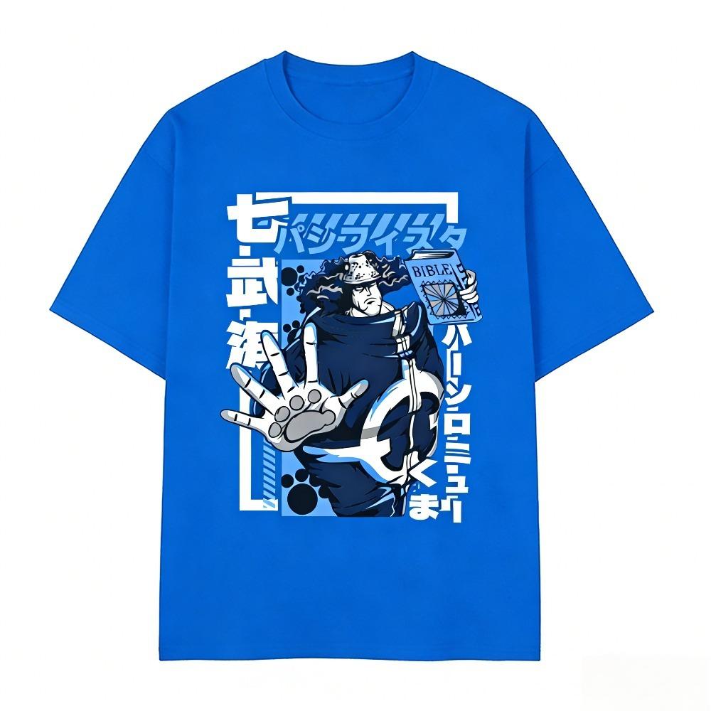 One Piece Bartholomew Kuma Unisex T-shirt 2026 Summer New Popular Anime Print American Casual Family Short Sleeved Top