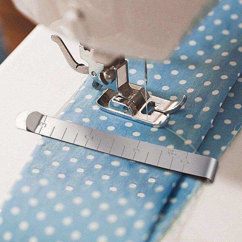 10pcs Sewing Hemming Clips Stainless Steel Hemming Clips Metal Crimping Clip Fabric Measuring Ruler DIY Sewing Clip Tools