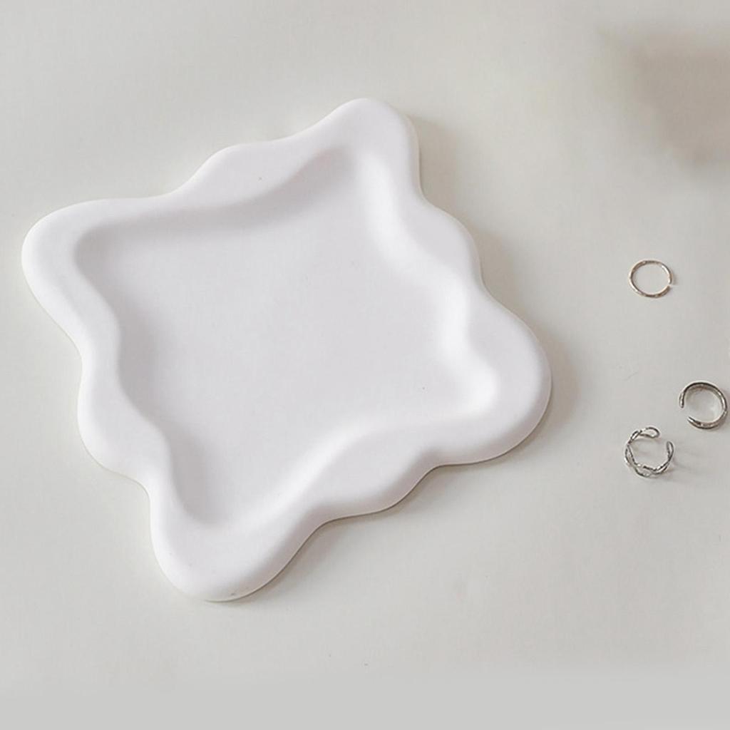 Gypsum Jewelry Dish Photography Props Display Plate for Makeup