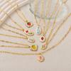 Niche and Refreshing Plant Series Necklace DIY Lemon Strawberry Bowknot Trend Necklaces
