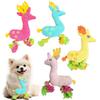 Plüsch-Hirsch Hundespielzeug Quietschendes gefülltes Hirsch mit geknoteten Seilbeinen Hundekaupielzeug für Hunde zum Kuscheln Zähneputzen Angstlinderung