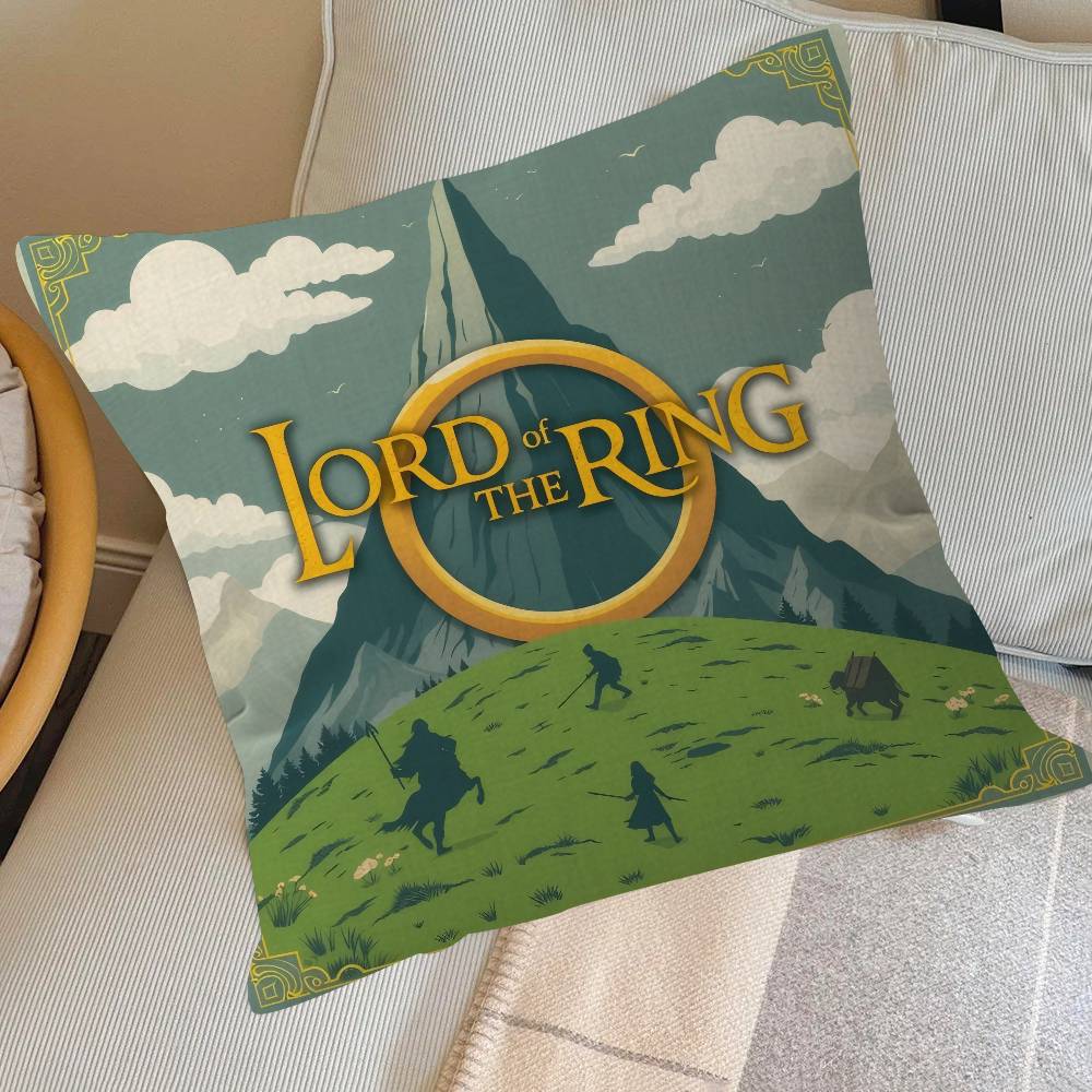 Pillow Gifts Home Office Furnishings Bedroom Sofa Car Cushion Cover Case 45X45Cm Hot Movie The L-Lord Of The R-Rings