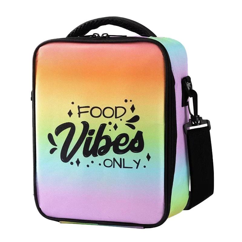 

Portable Kawaii Cartoon Tote Thermal Lunch Box Bag Aluminum Foil Office Student Bento Storage Insulation Bags Shoulder Strap