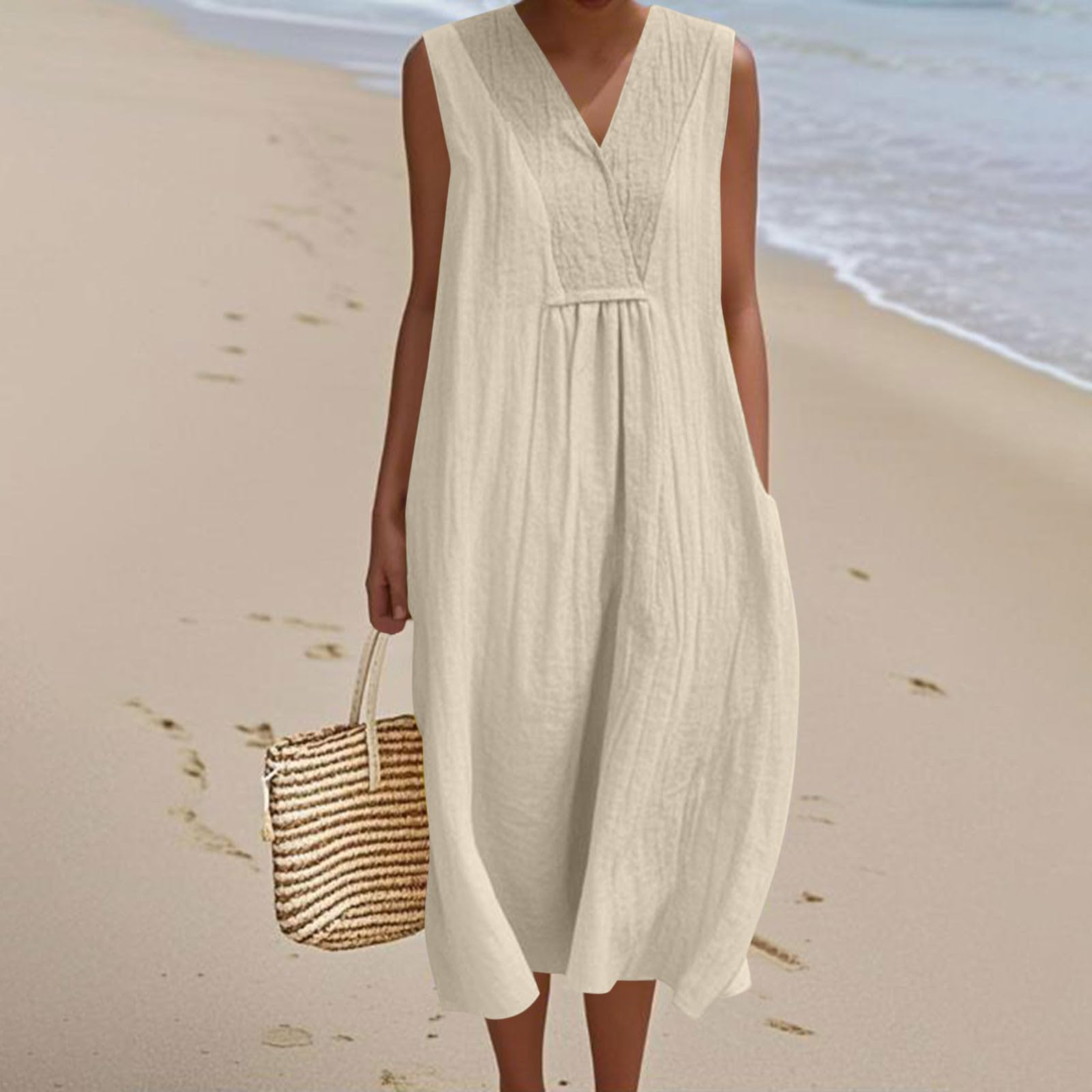 

Women s Fashionable Loose-Fit Casual Dress XL хакі
