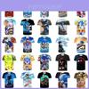Levendig Sonic The Hedgehog Geprint T-shirt Voor Kinderen Met Korte Mouwen En Comfortabele Pasvorm