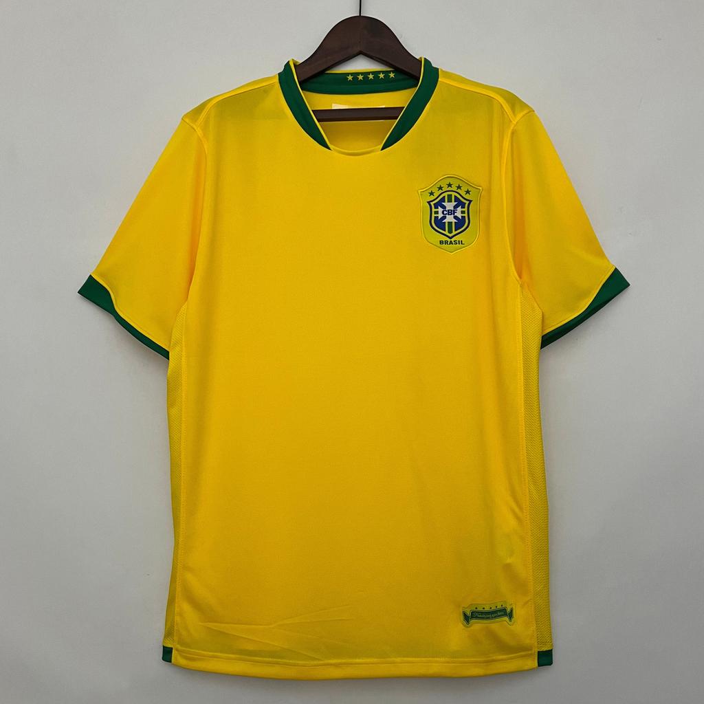 Fünf Sterne Brasilien Heim Auswärts 980204 Retro Trikot Nationalmannschaft Fan Edition Thailändischer Fußball