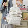 Mochila escolar nueva mochila casual femenina coreana ins mochila escolar para estudiante de secundaria mochila con lazo de alto valor