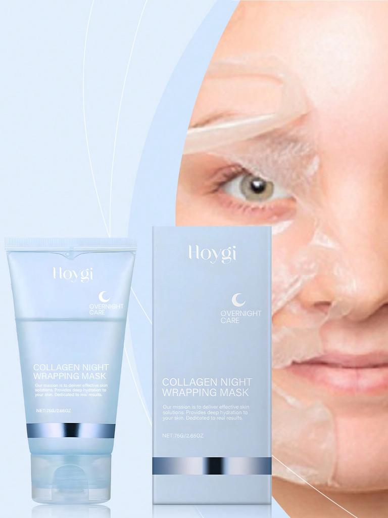 1PC 75g Collagen Tear Off Facial Mask, Daily Skin Care Facial Mask, Containing Collagen And Hyaluron