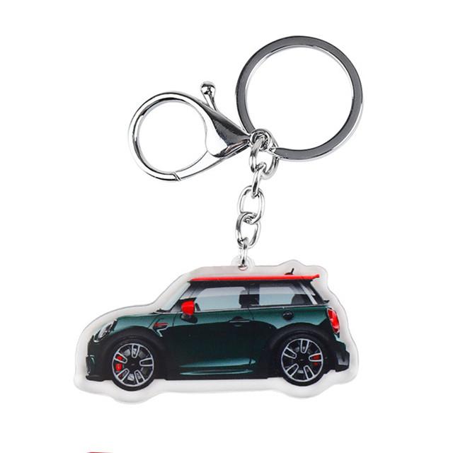 

Car Styling Keychain For Mini Cooper F55 F56 R55 R56 R60 Creative Key Ring Cute Car Decoration Accessories Trinket Gift Keyrings