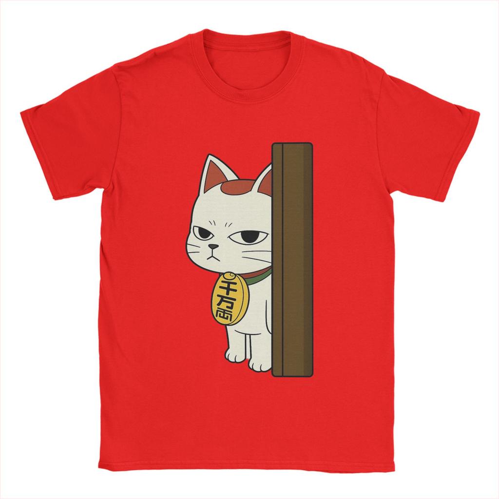 Novelty Anime Dandadan Turbo Granny Cat T-Shirt for Men Crewneck Pure Cotton T Shirts  Short Sleeve Tees New Arrival Clothes