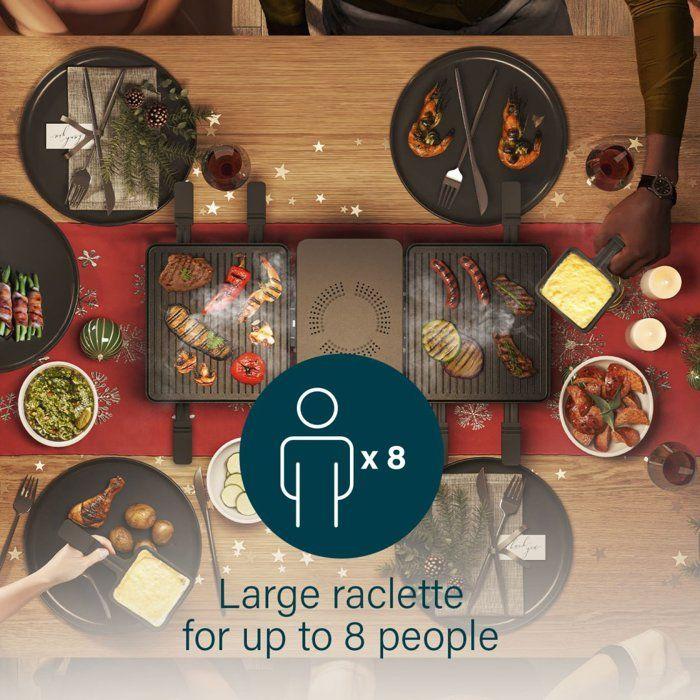 Raclette - PRINCESS - Purify 01.162660.01.001 - 1350 Watów - 8 osób - Regulowany termostat