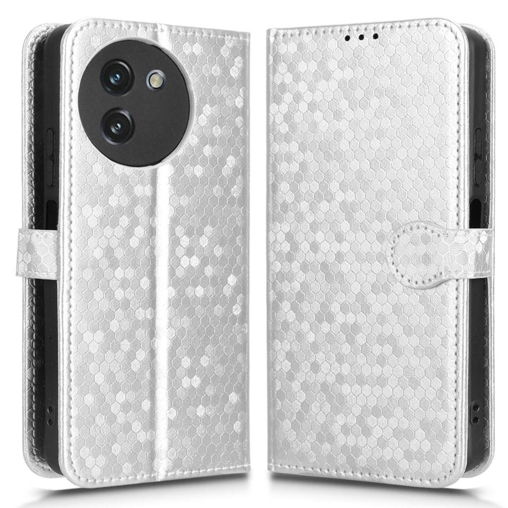 Dla Doogee Note 59 Pro/Note 59 Etui Portfelowe Wytłaczany Wzór Kropki PU Skórzany Pokrowiec na Telefon