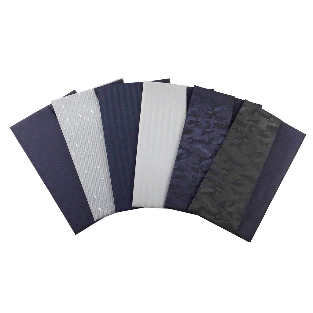 Taiko Sangyo 659-5 Men's Navy Fukusa (Clothes Wrap) for Celebrations and Condolences, 12 X 20cm, Double Slit, Insert Type, Suitable for Both