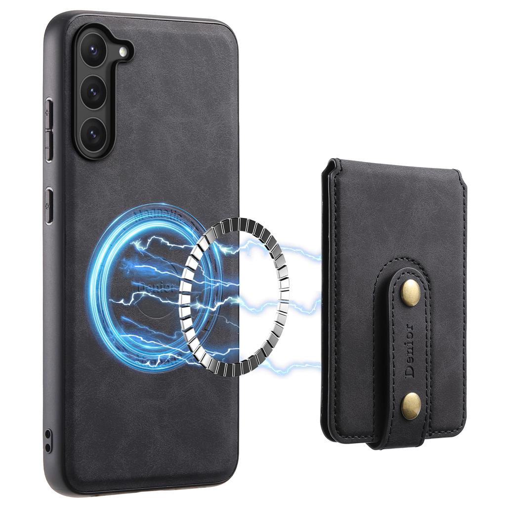 DENIOR D14 For Samsung Galaxy S23 Case Kickstand Card Slots Hybrid Phone Cover Magnetic Case