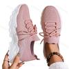 2025 New Spring Breathable Mesh Casual Shoes Lace-up Non Slip Woman Vulcanize Shoes Comfortable Women's Platform Sneakers
