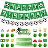 Paper Football Themed Party Decoration Whistle Keychain Football Themed Soccer Party Decorations Green Football Series Banner