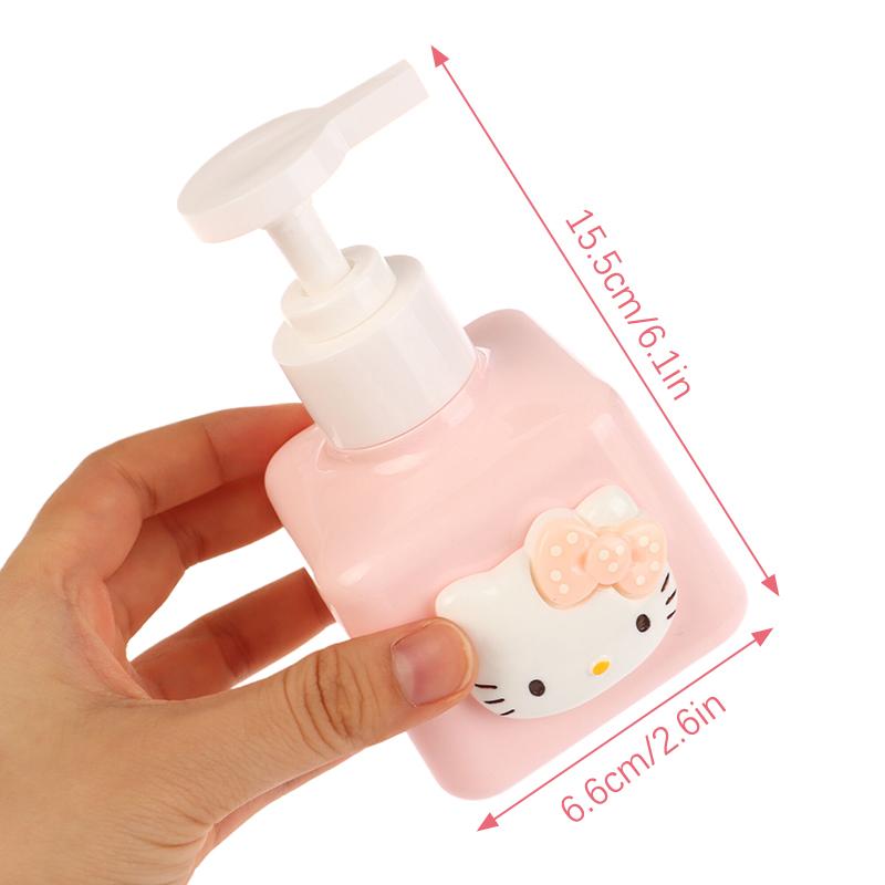200Ml Sanrio Hello Kitty Soap Bottle My Melody Shampoo Shower Milk Sub-Bottle Lotion Press Pink Storage Bottle