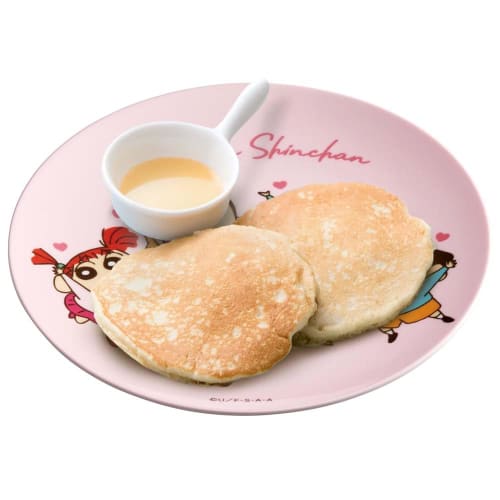 Skater Thin Melamine Plate, 20cm, Stylish Character Breakfast Plate with Crayon Shin-chan Design, MPL20P-A